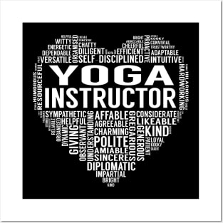 Yoga Instructor Heart Posters and Art